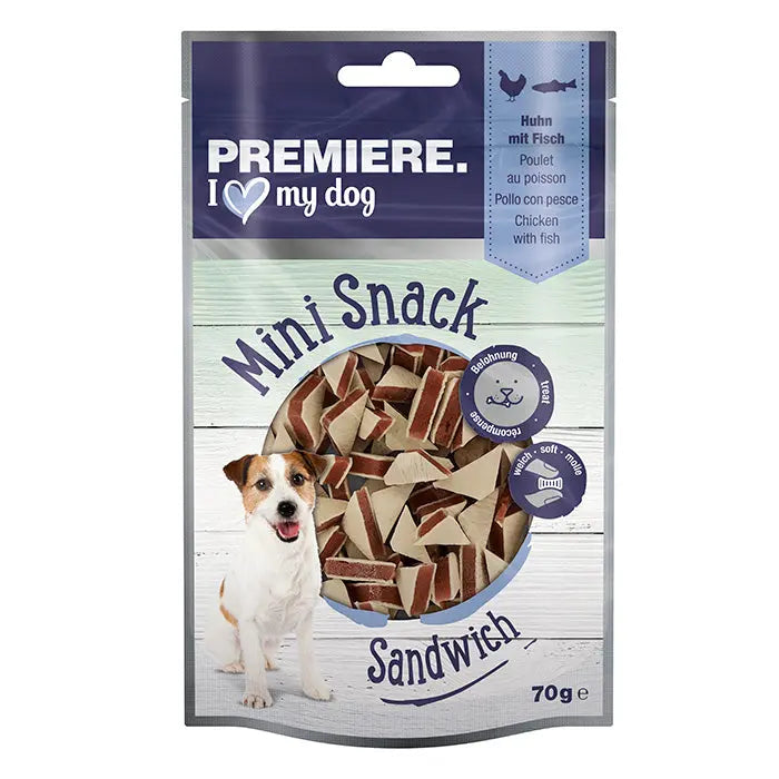 Mini Sandwich kylling & fisk 70 g - Maxi Zoo Danmark