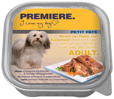Adult Petit Paté, alu-bakke kylling & gulerødder 150 g