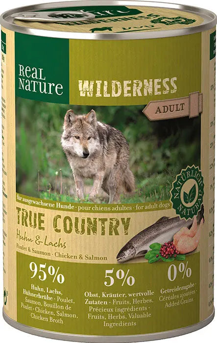 Adult Wilderness True Country kylling & laks 400 g - Maxi Zoo Danmark