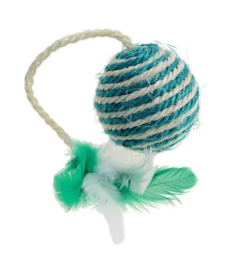 Sisal bold m/fjer 5 cm