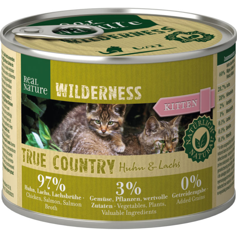 Kitten Wild. True Country dåse kylling & laks 200 g