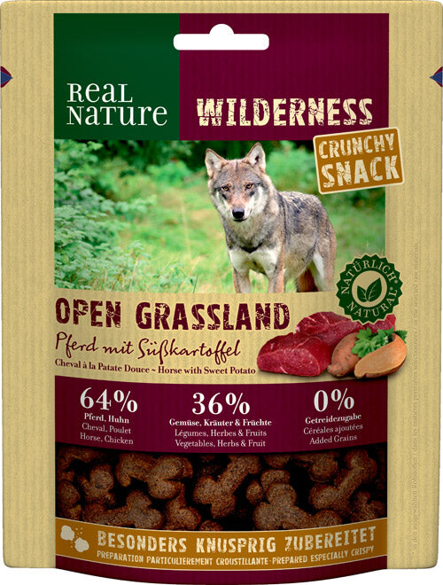 Adult Wilderness OpenGrassland snack hest & kartoffel 225 g