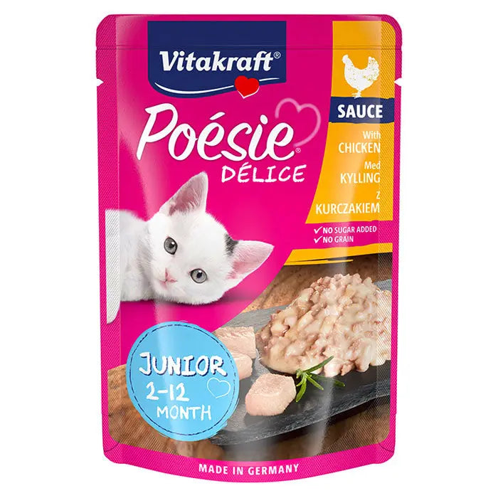 Junior Poésie Délice Sauce, pouch kyllingefilet 85 g