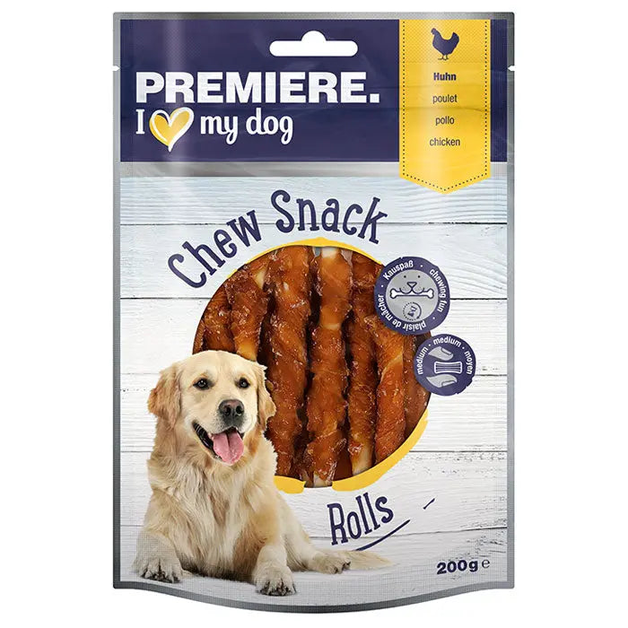 Twistet Chewing-sticks kylling 200 g
