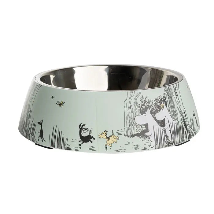 Melamin skål Moomin Pets XL 1200 ml grøn