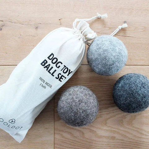 Hundelegetøj Ball 29x14x8 cm 3 stk/pk uld