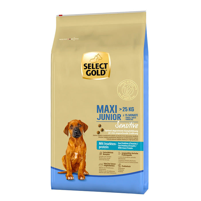 Junior Sensitive Maxi insekt 12 kg