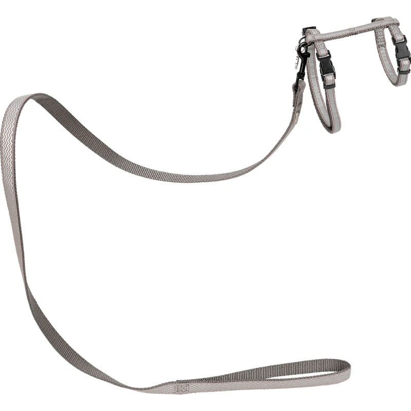 Nylonsele + line m/refleksS/L 29-50 cm grå