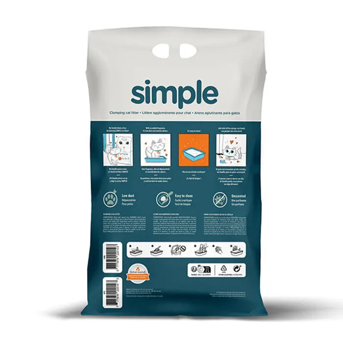 Simple Kattegrus Finkornet Uden Duft 10 kg