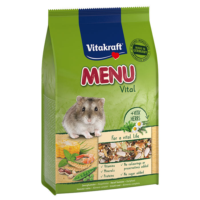 Menu Vital Dværghamster foder 400 g